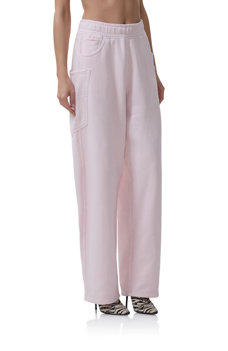 AFRM Ryan Cotton Barrel Sweatpants, Alternate, color, Mauve Morn