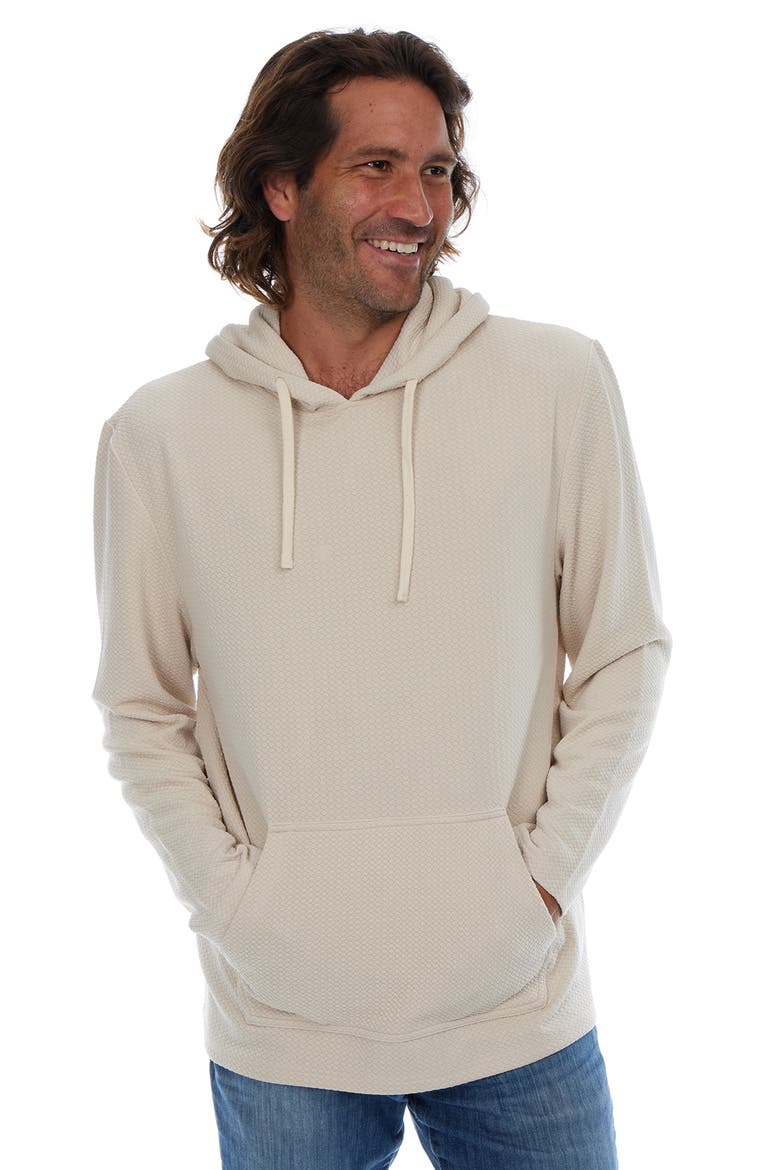 Textured Hoodie, Alternate, color, CREAM