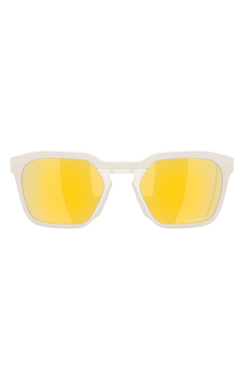 Oakley HSTN SQ 54mm Prizm<sup>™</sup> Polarized Square Sunglasses, Main, color, Matte Mist / Prizm 24K