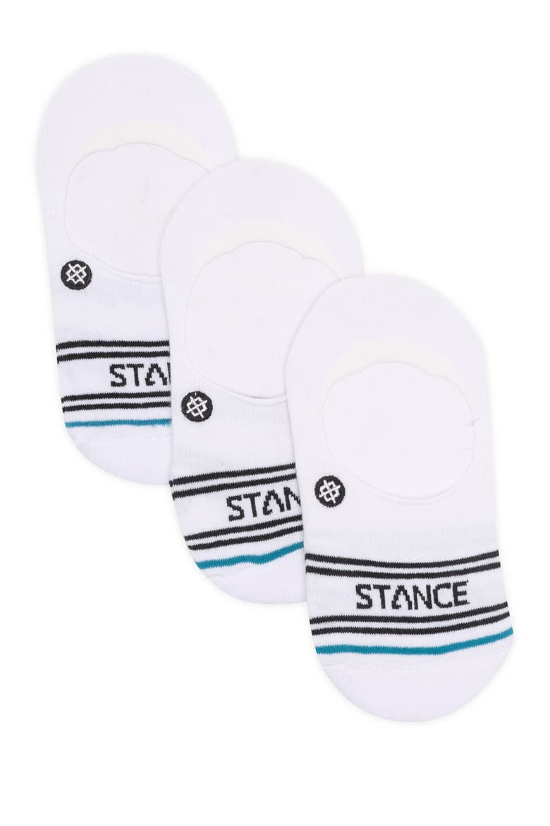 Basic No-Show Socks - Pack of 3, Main, color, WHITE