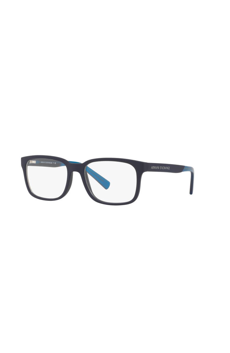 Armani Exchange 54mm Square optical glasses, Main, color, Blue