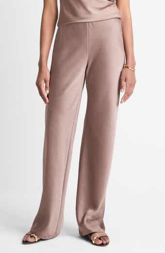 Colette High Waist Fluid Satin Bias Pants