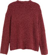 Open Edit Marled Mock Neck Sweater