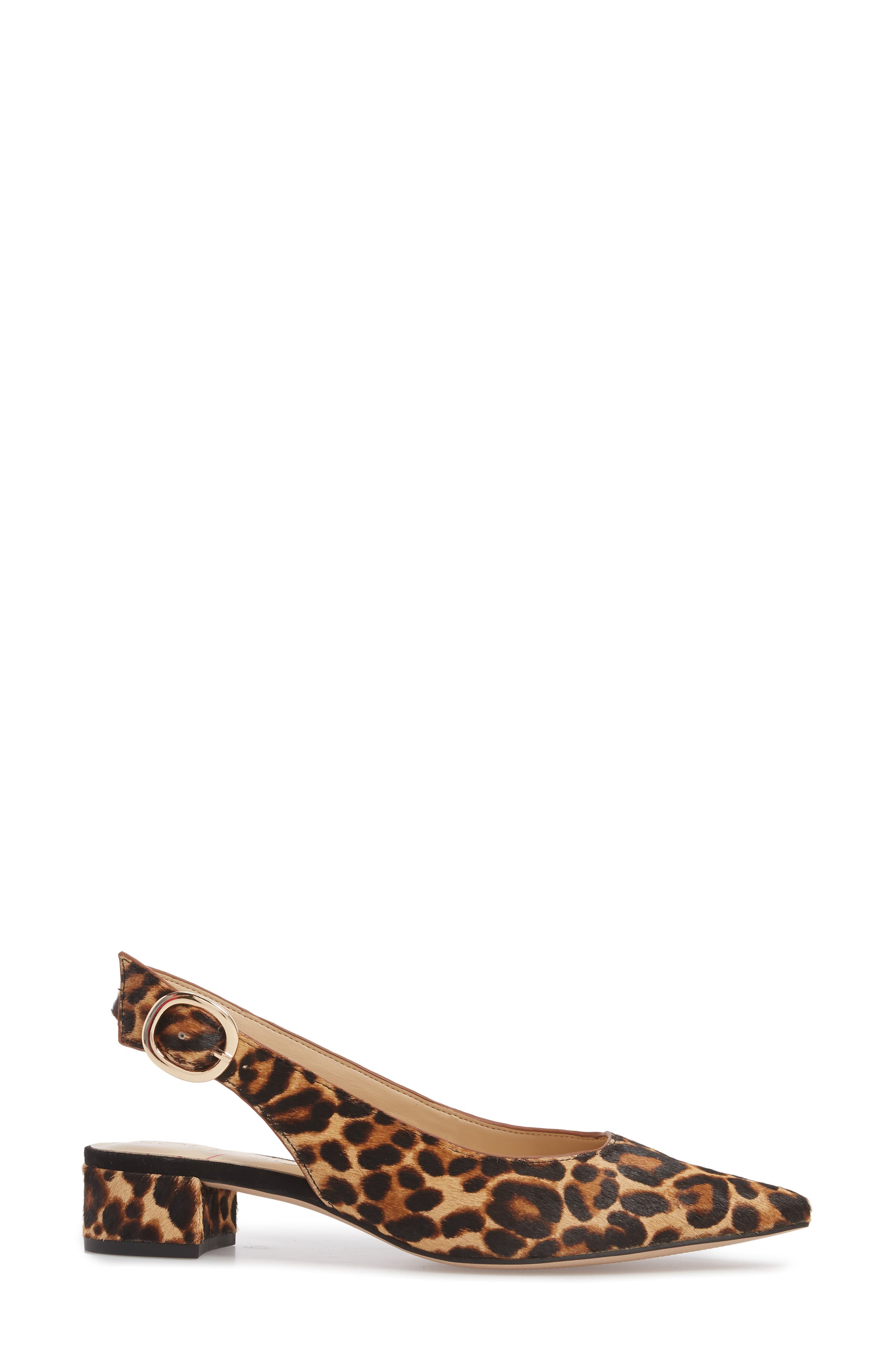 Mariol Slingback Pump, Alternate, color, FALL LEOPARD CALF HAIR