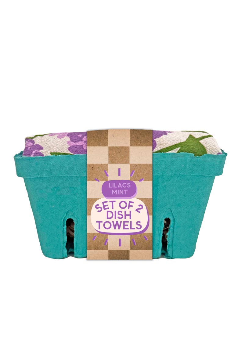 I Lilac Purple - Dish Towel Set of 2, Alternate, color, No Color