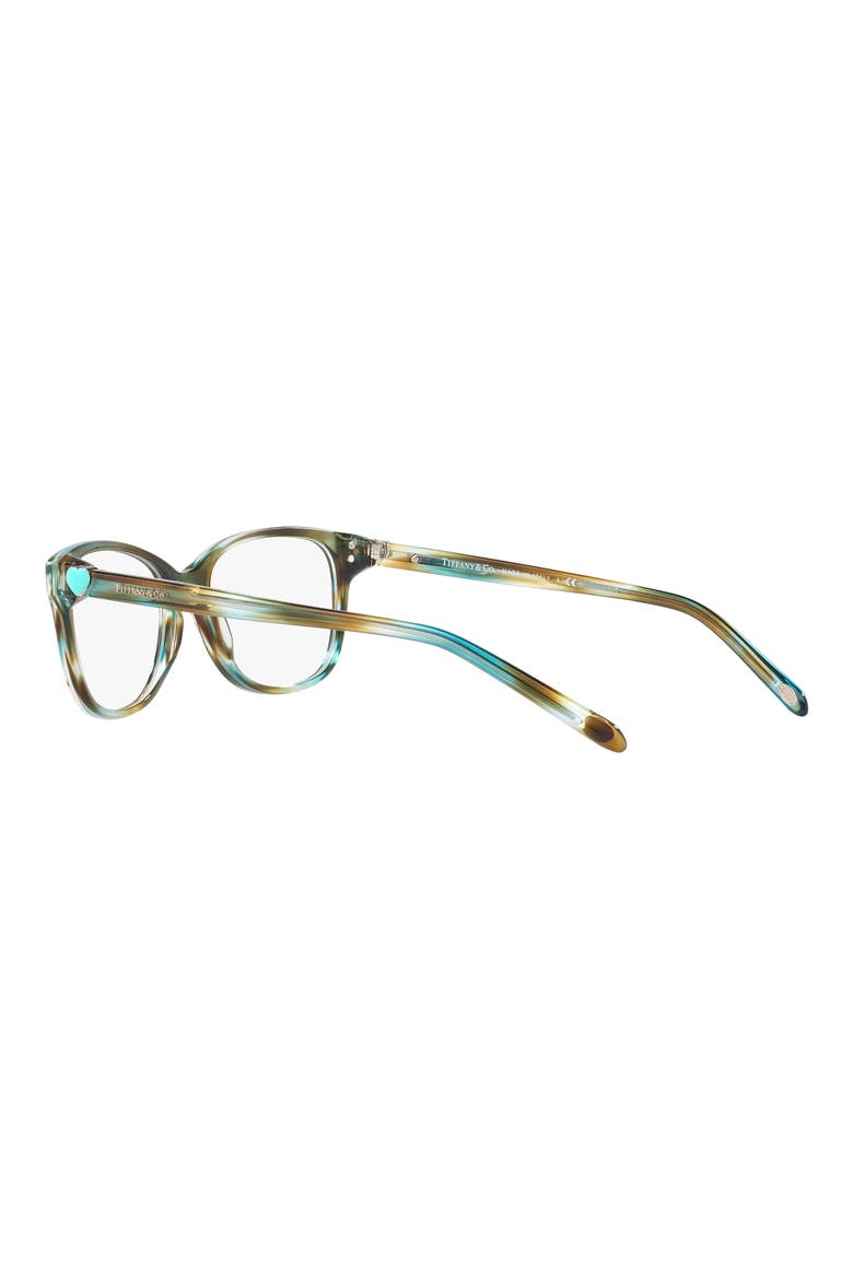 52mm Square Optical Glasses, Alternate, color, HAVANA BLUE