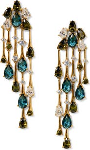 Nadri Hera Cubic Zirconia Chandelier Earrings