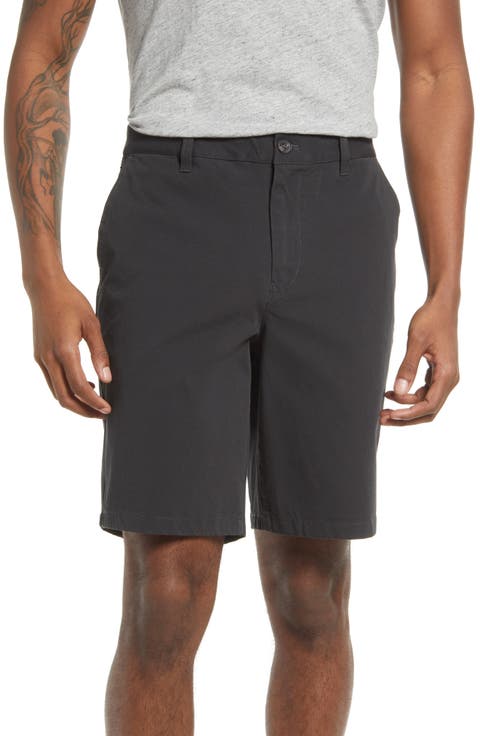 Washed Stretch Cotton Chino Shorts