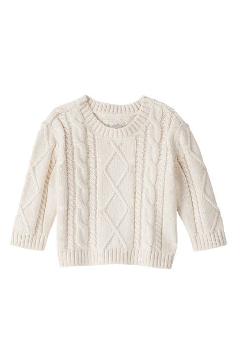Organic Cotton Cable Knit Sweater