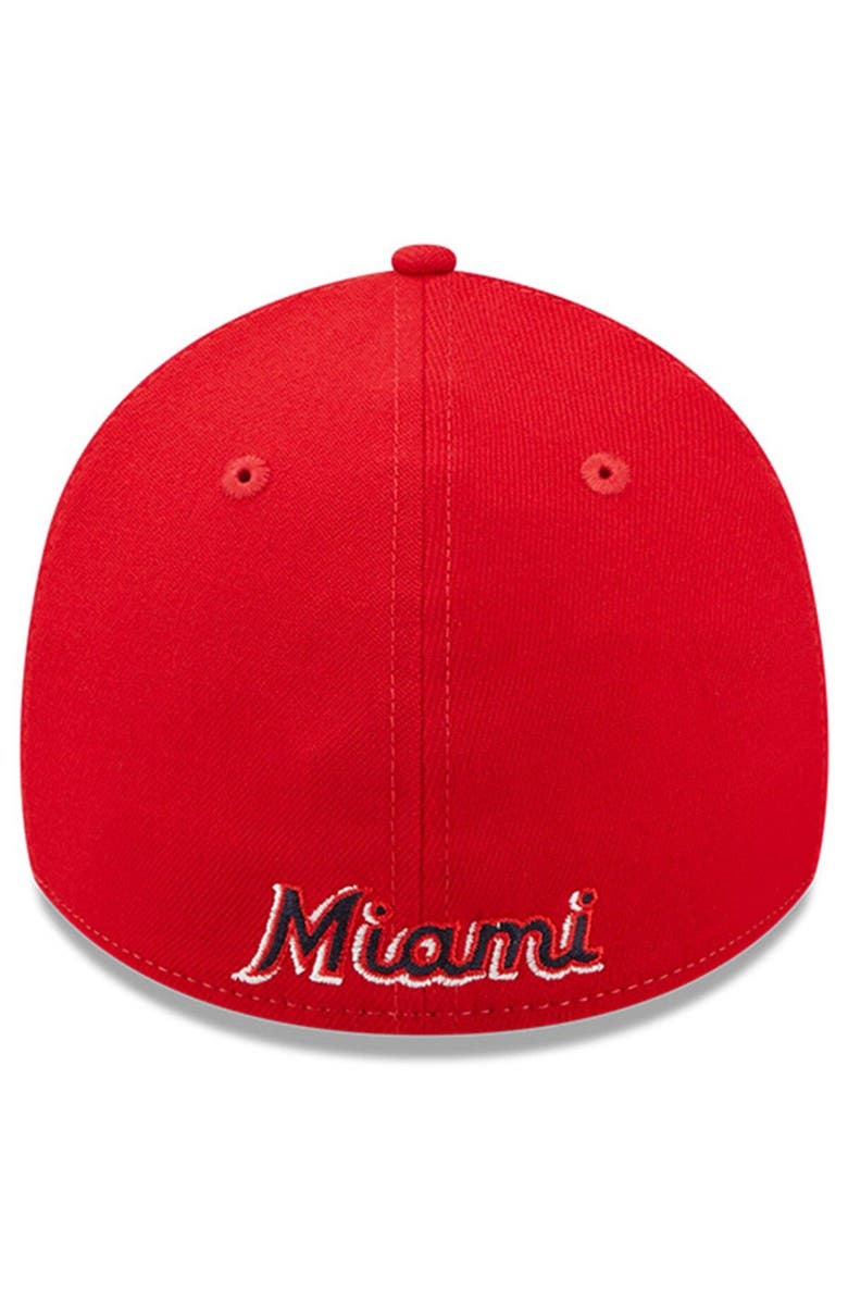 New Era Men's New Era Red Miami Marlins 2022 4th of July 39THIRTY Flex Hat, Alternate, color, 