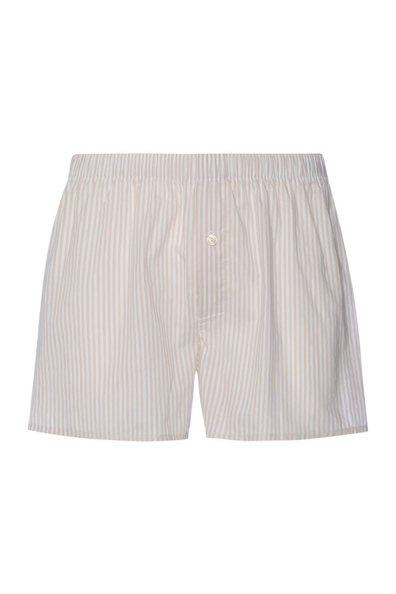 Fancy Woven Cotton Boxer, Main, color, Sandy Lines