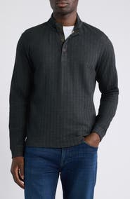johnnie-O Herringbone Long Sleeve Henley