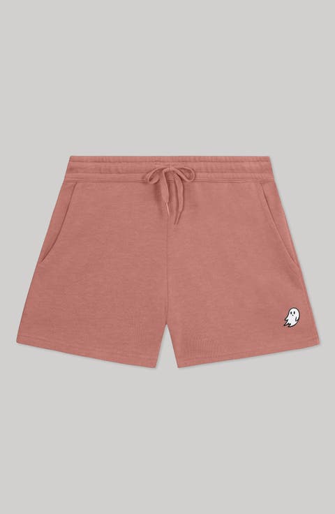 Womens Ghost Midweight Washed Fleece Shorts