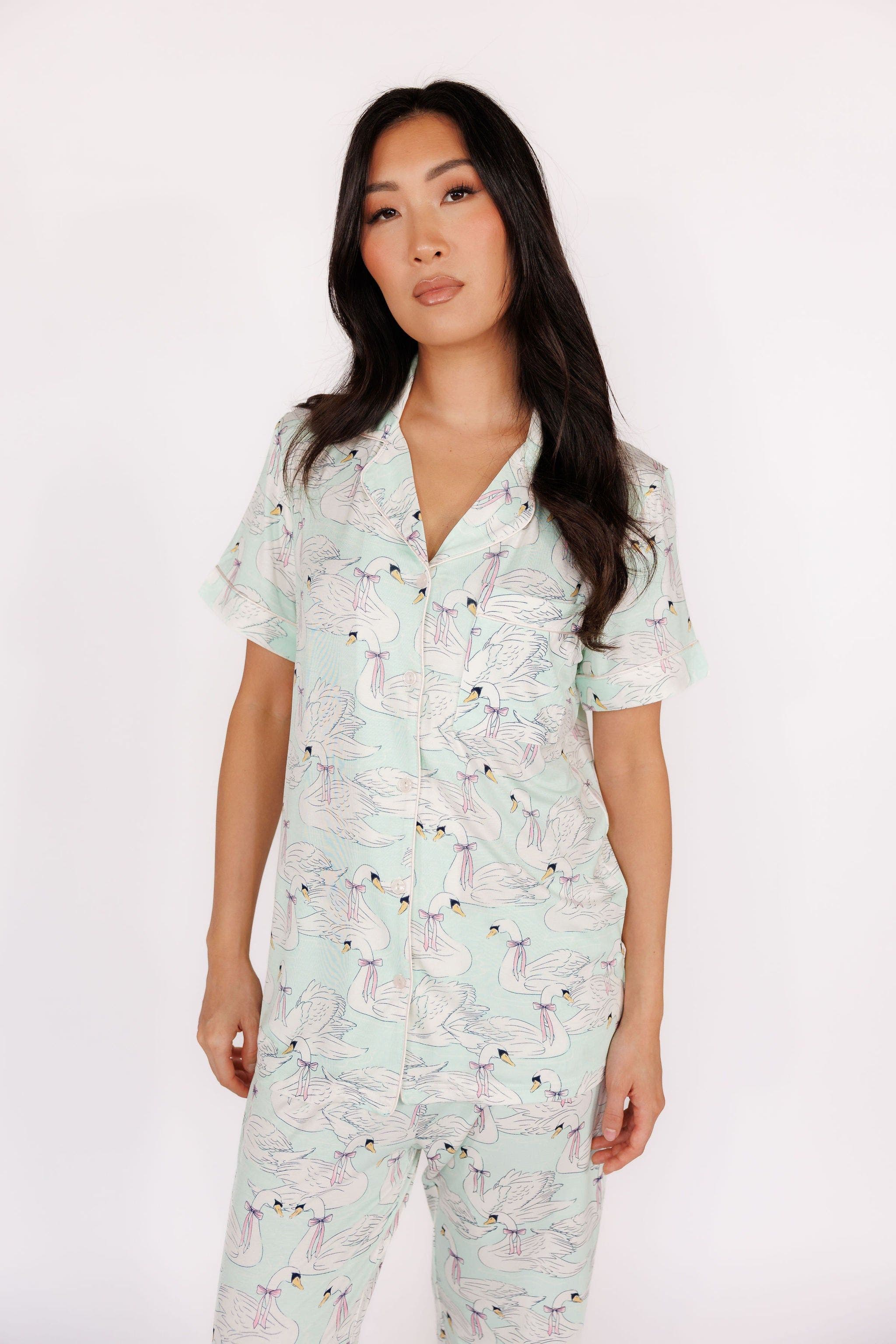 selected Swan in Pastel Green