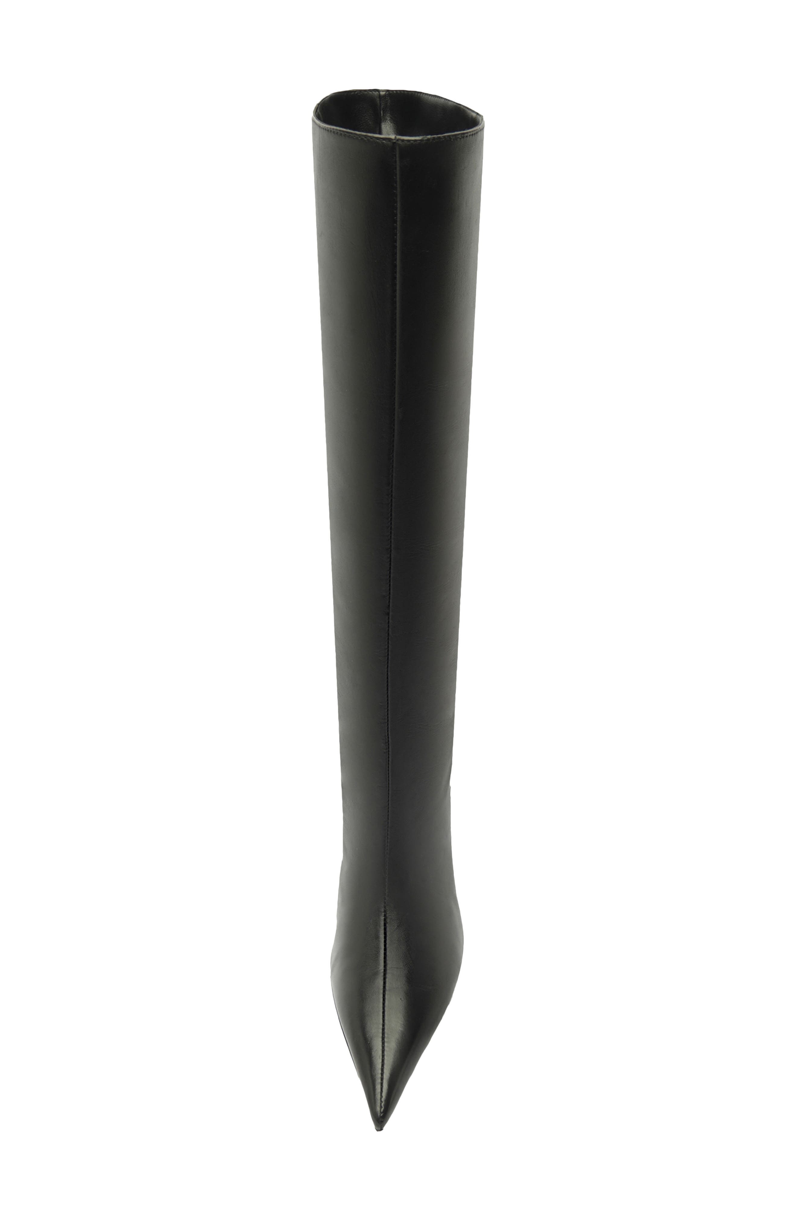 Schutz Lexi Pointed Toe Knee HIgh Boot, Alternate, color, Black