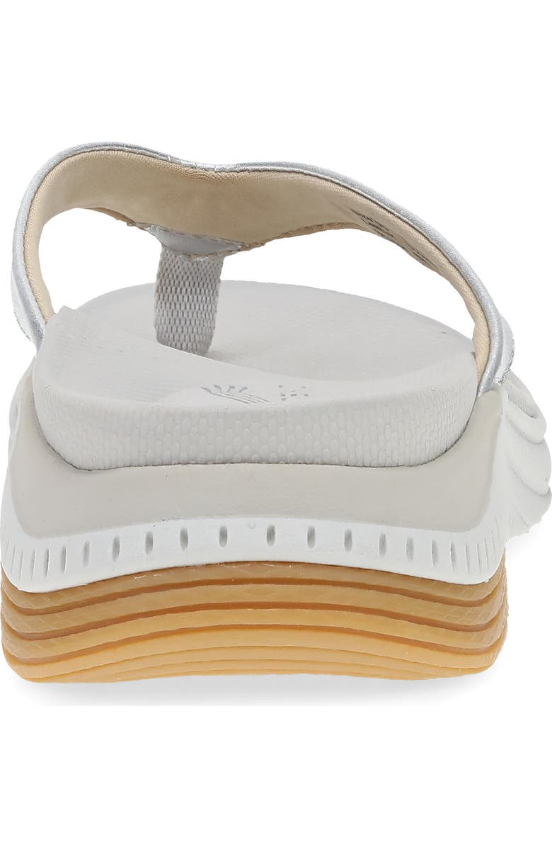 Dansko Rosemary Platform Flip Flop, Alternate, color, Silver Metallic
