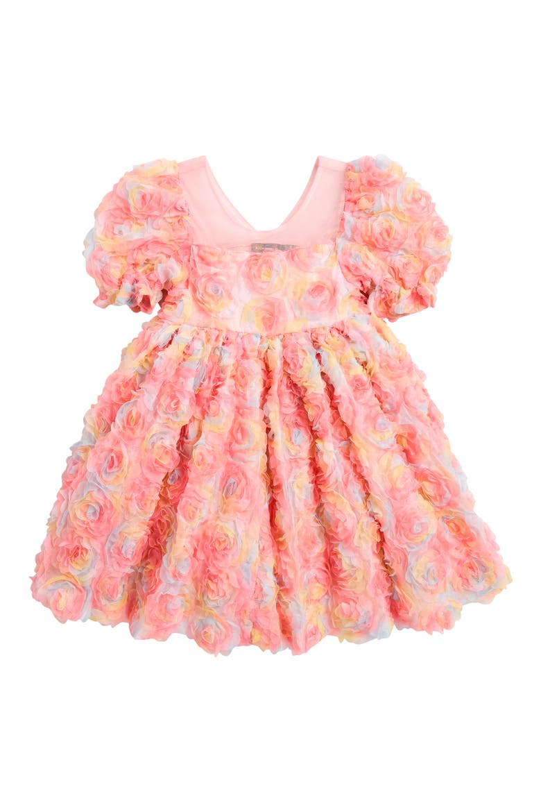 Kids' Pastel Roses Tulle Party Dress, Main, color, PASTEL