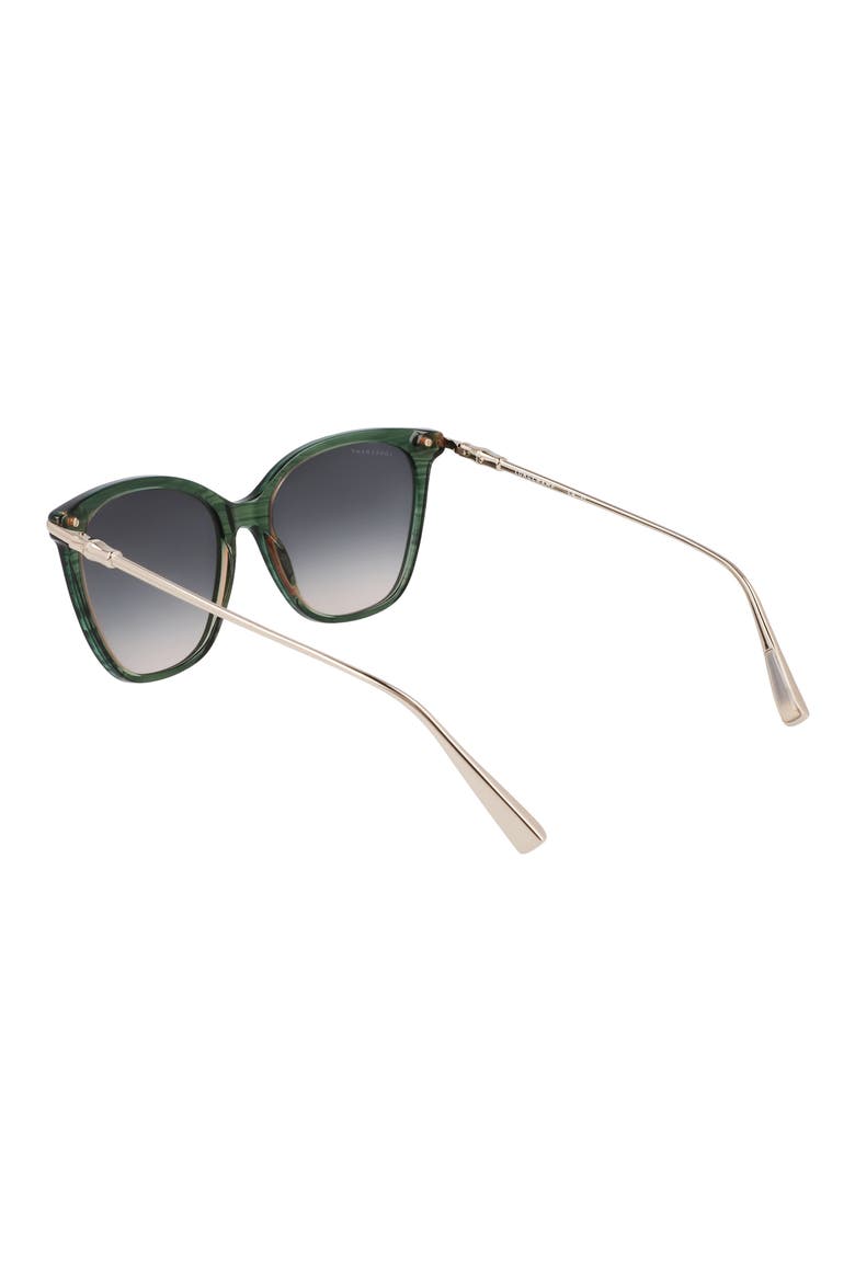 Roseau 55mm Rectangular Sunglasses, Alternate, color, STRIPED GREEN