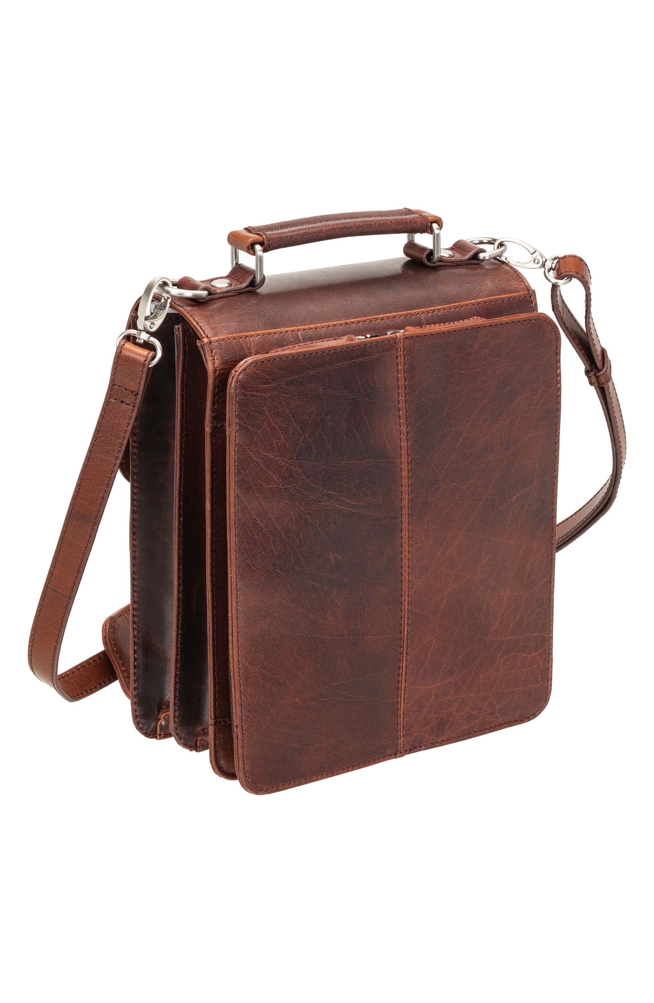 Mancini Organizer Travel Bag, Alternate, color, Brown