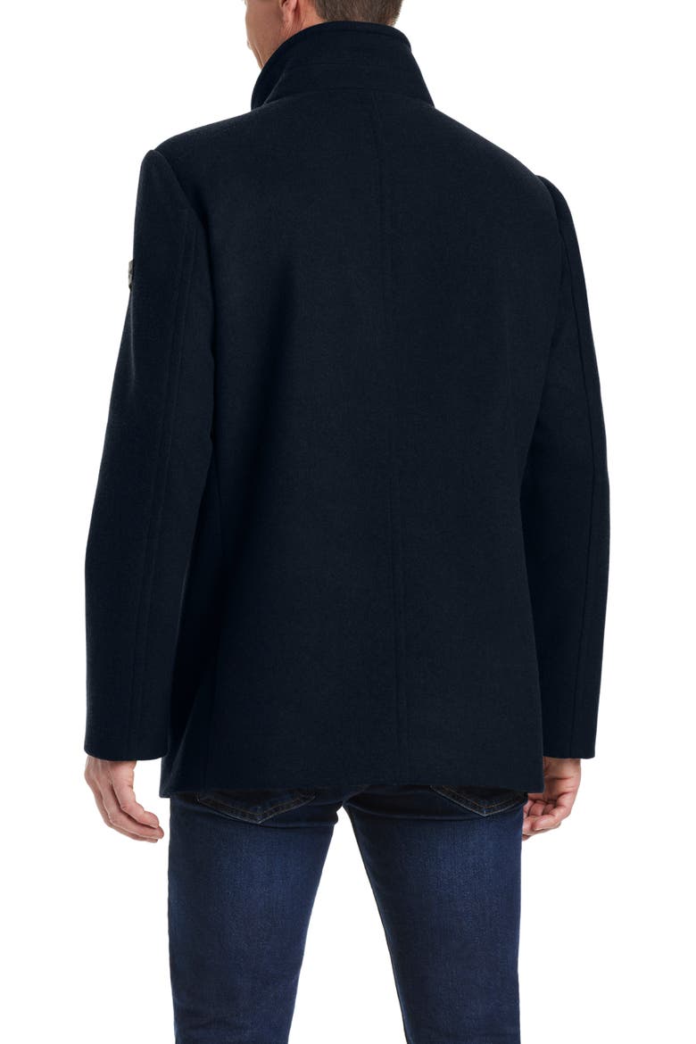 Car Coat With Bib, Alternate, color, NAVY
