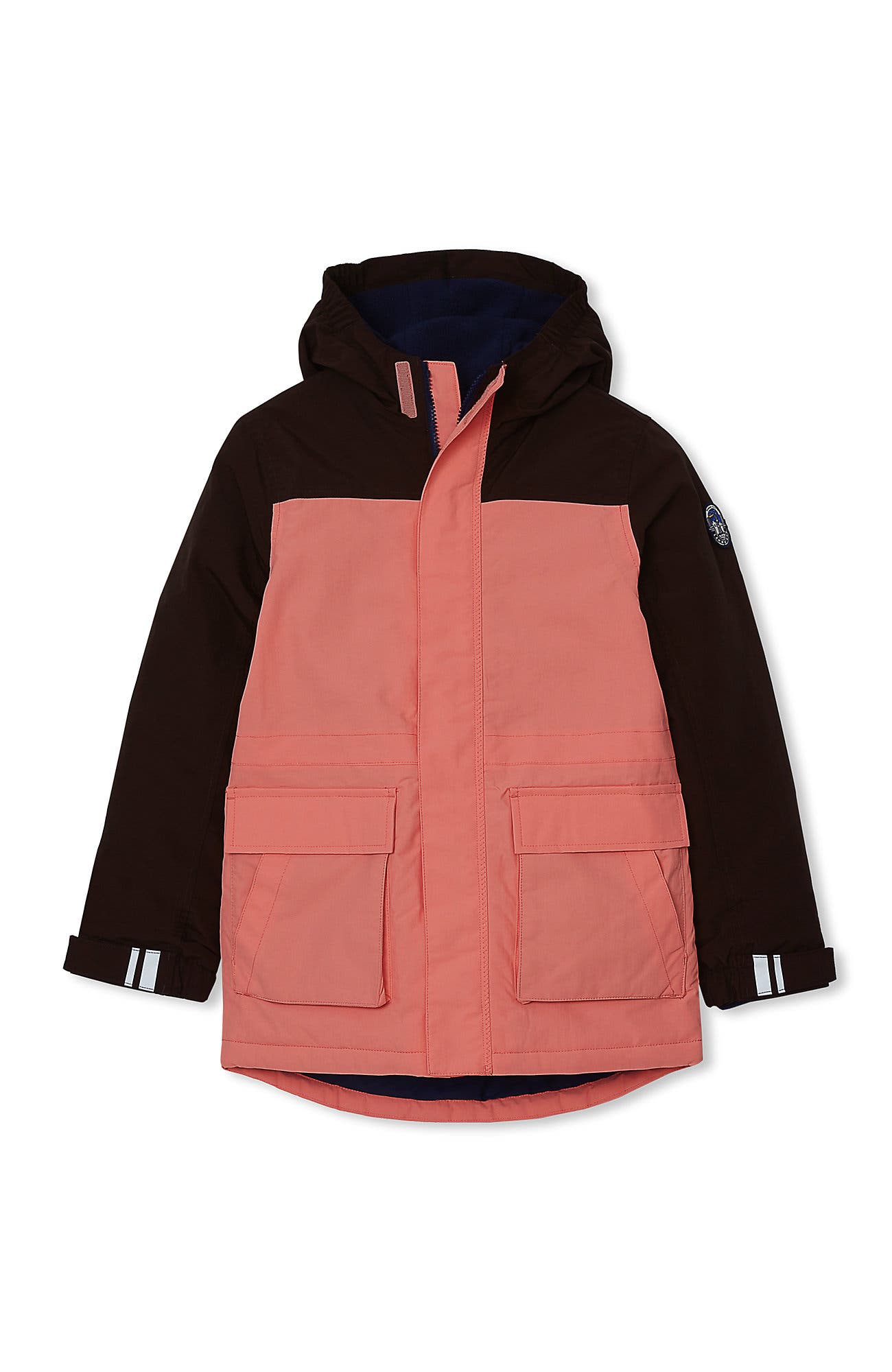 Coffee Bean/Light Coral/Navy