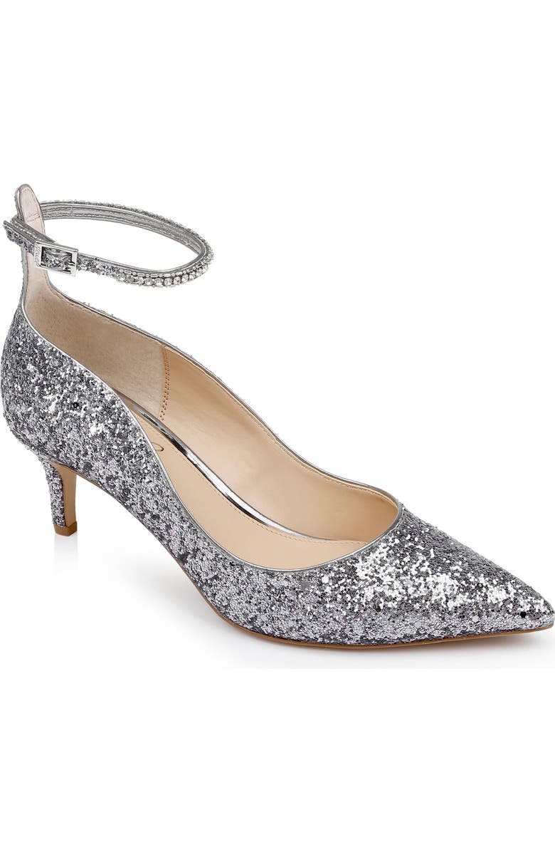 Jewel Badgley Mischka Jamila Pointed Toe Pump, Main, color, Smoke