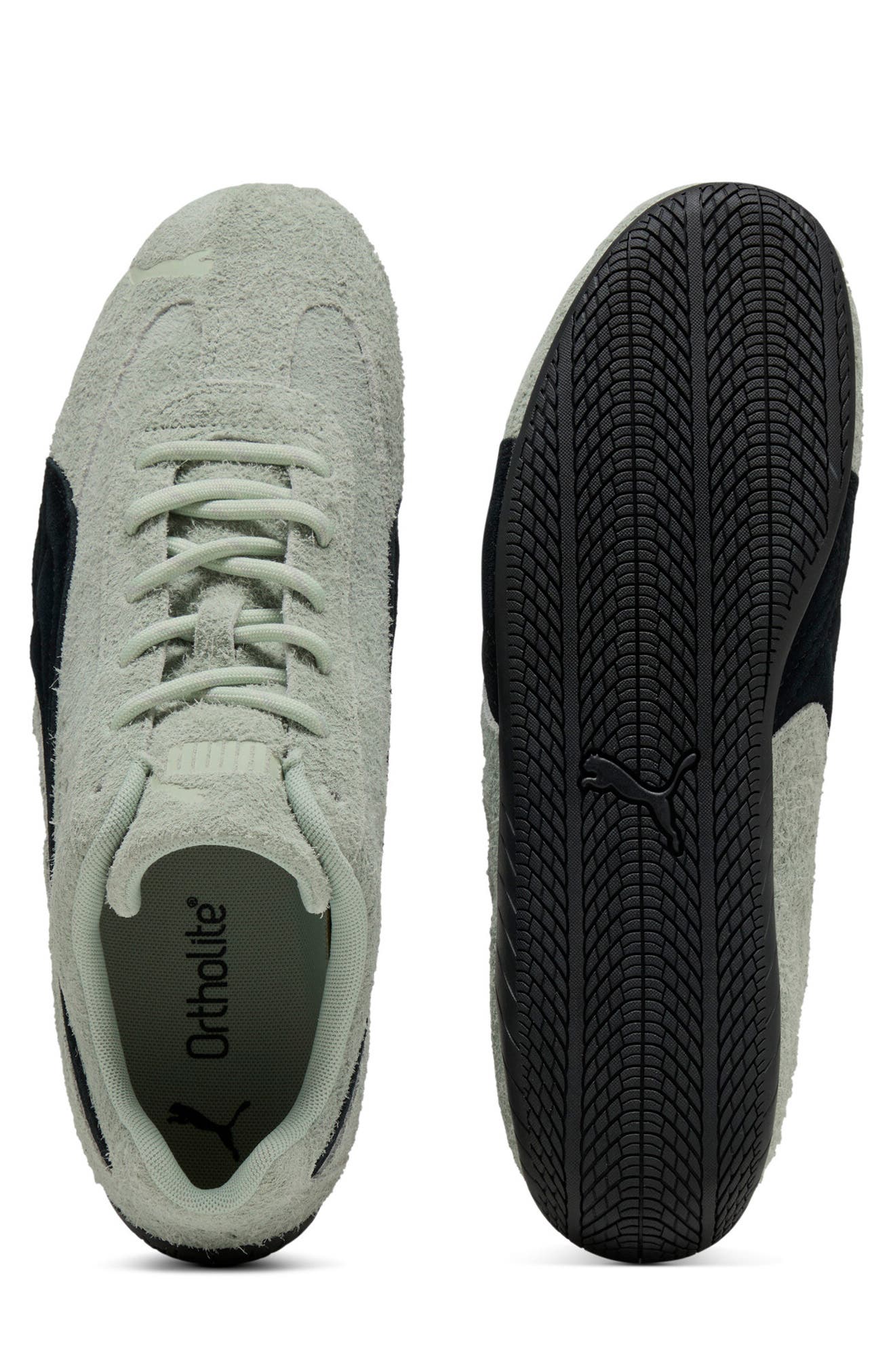 Speedcat Snow Sneaker, Alternate, color, SOFT GRASS/ PUMA BLACK
