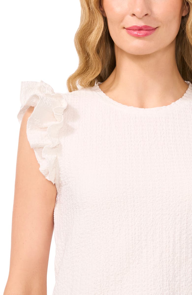 CeCe Ruffle Sleeve Textured Knit Top, Alternate, color, 