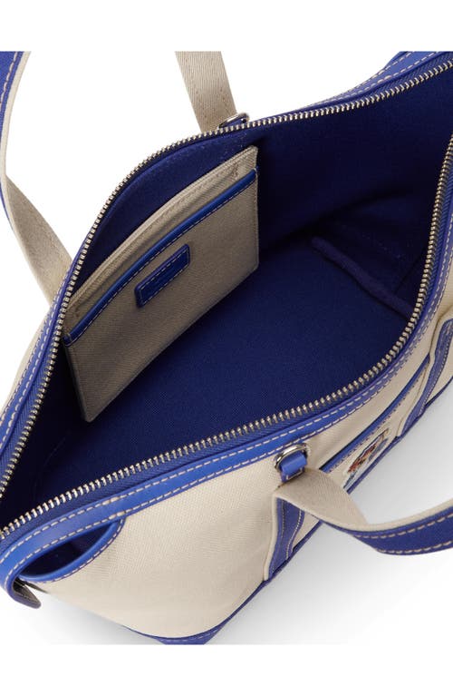 Polo Ralph Lauren Spring Bear Mini Shopper Tote In Blue