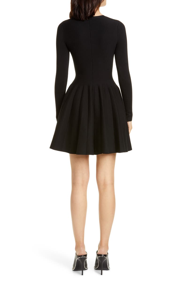 Alexander Wang Long Sleeve Fit & Flare Dress, Alternate, color,