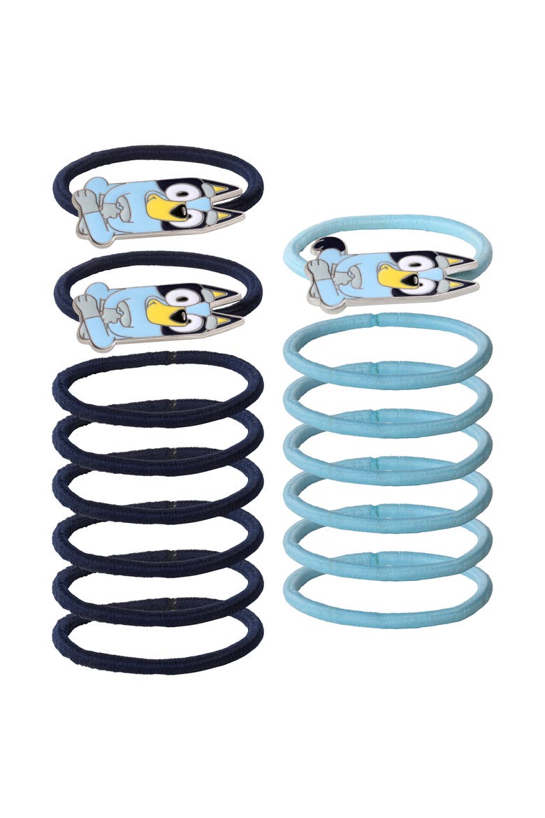 Hair Ties Pack of 15 Official License, Elastic Bands for Hair, Main, color, Blue