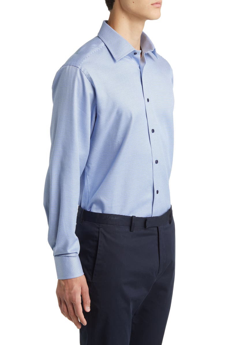 David Donahue Regular Fit Micro Dobby Dress Shirt, Alternate, color,