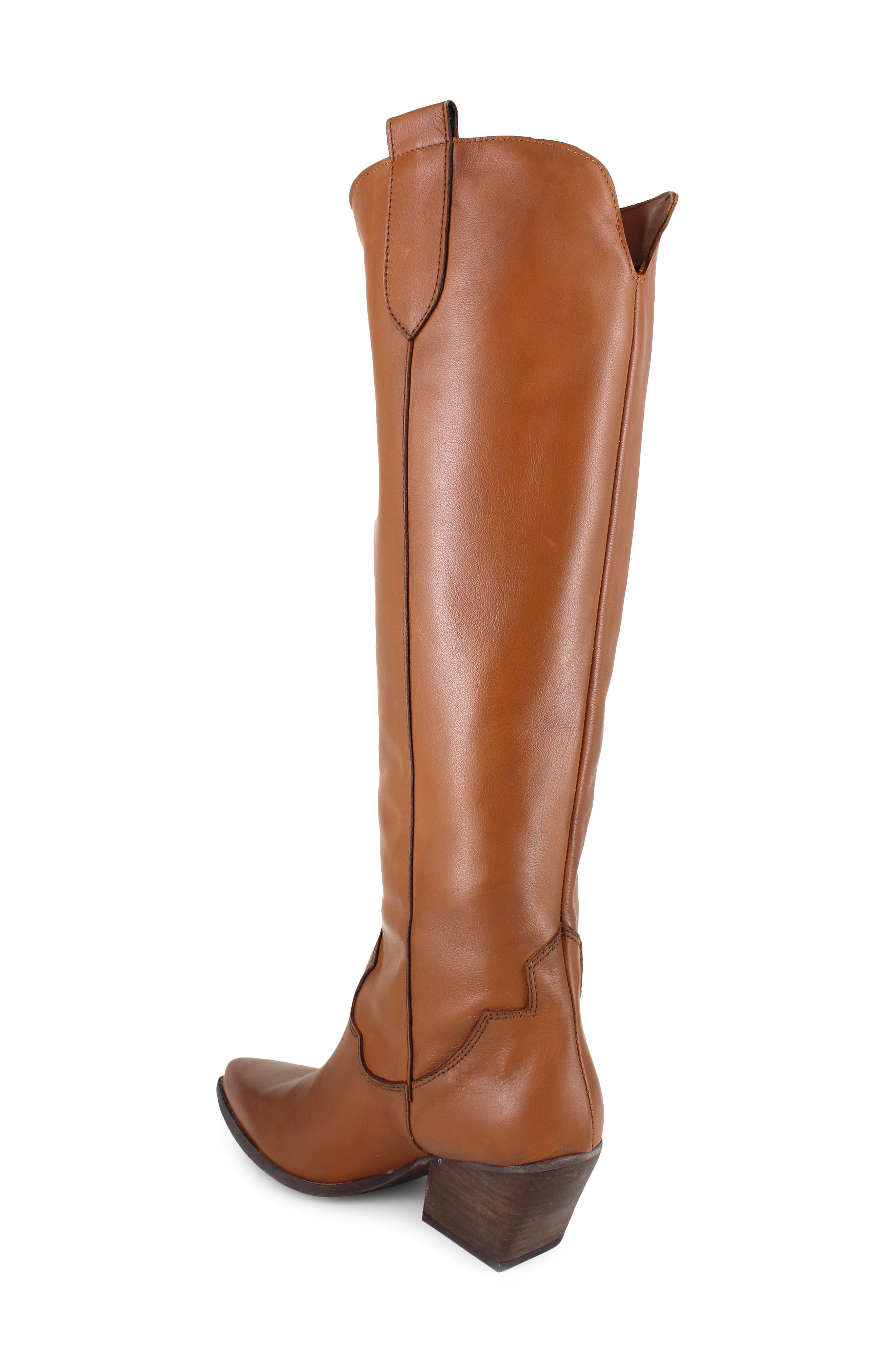 Valezka Knee High Boot, Alternate, color, TAN LEATHER