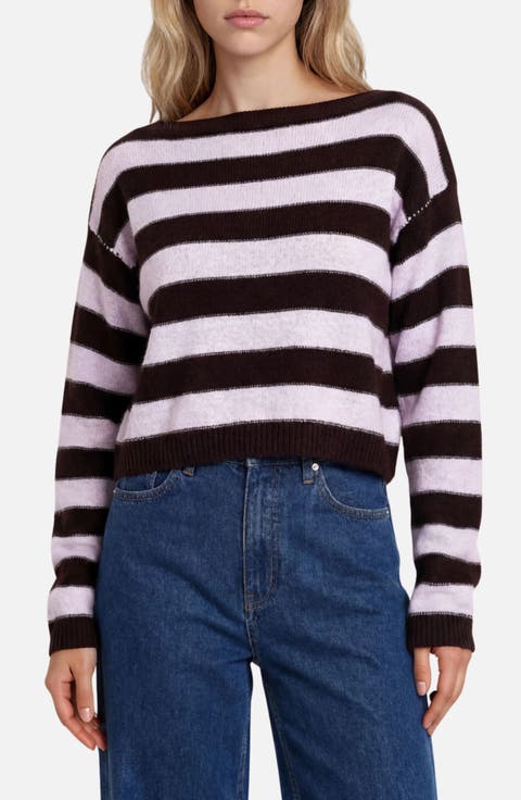 Stripe Cropped Sweater