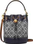 Tory Burch Mini T Monogram Bucket Bag