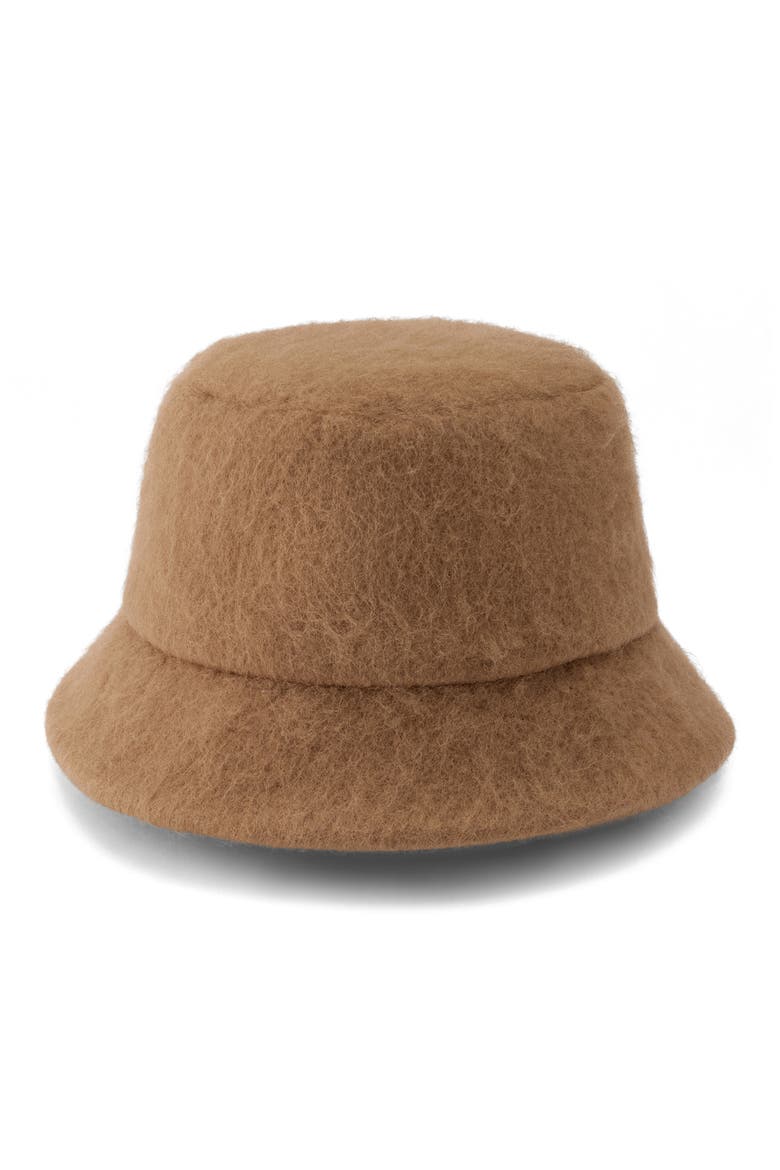 Rita Wool Blend Bucket Hat, Alternate, color, OAK