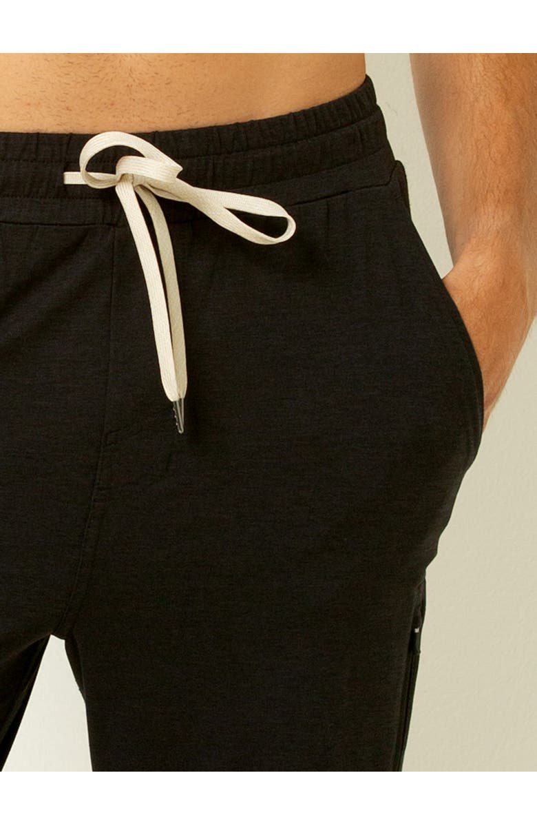 Single Stitch Everyday Drawstring Jogger, Alternate, color, Heather Black