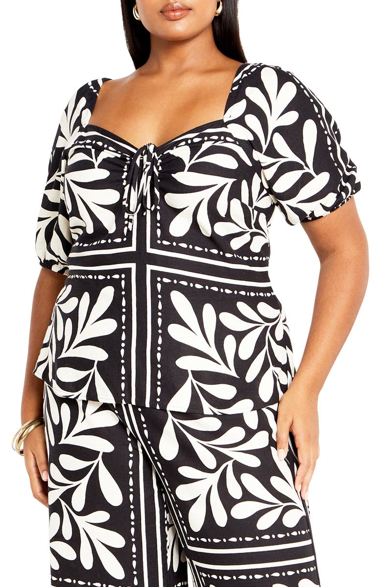 City Chic Modern Muse Top, Main, color, 