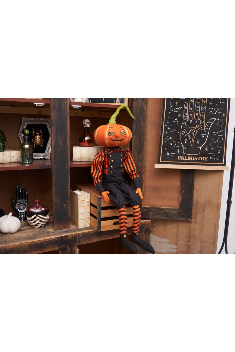 Pascal Pumpkin Joe Spencer Gathered Traditions Halloween Figurine 30", Alternate, color, Orange