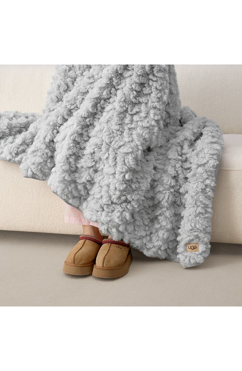 UGG<sup>®</sup> Shira Fleece Throw Blanket, Alternate, color, Stone