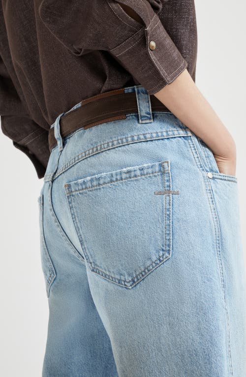 Brunello Cucinelli Straight Trousers In Blue