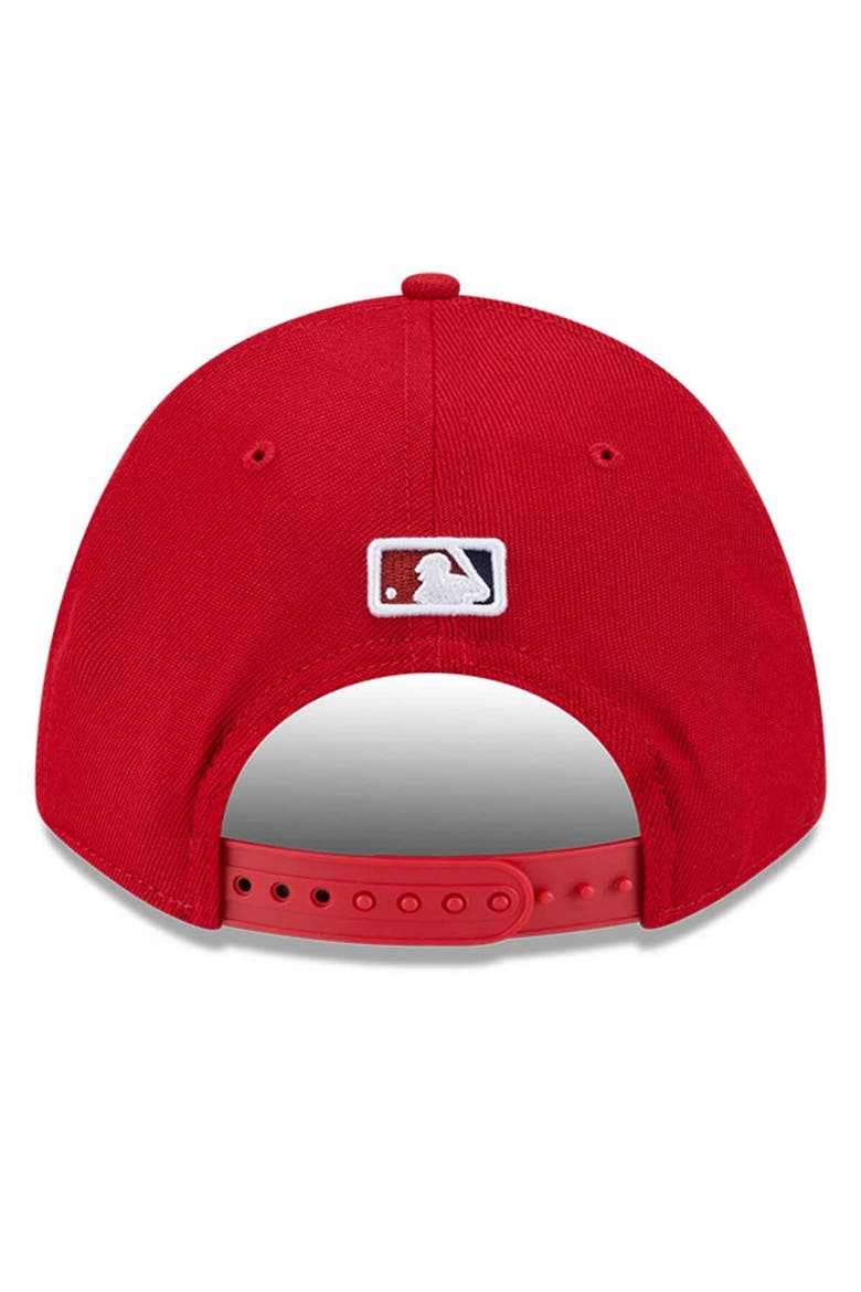 Men's New Era  Red Washington Nationals Player Replica 9FORTY Adjustable Hat, Alternate, color, Red