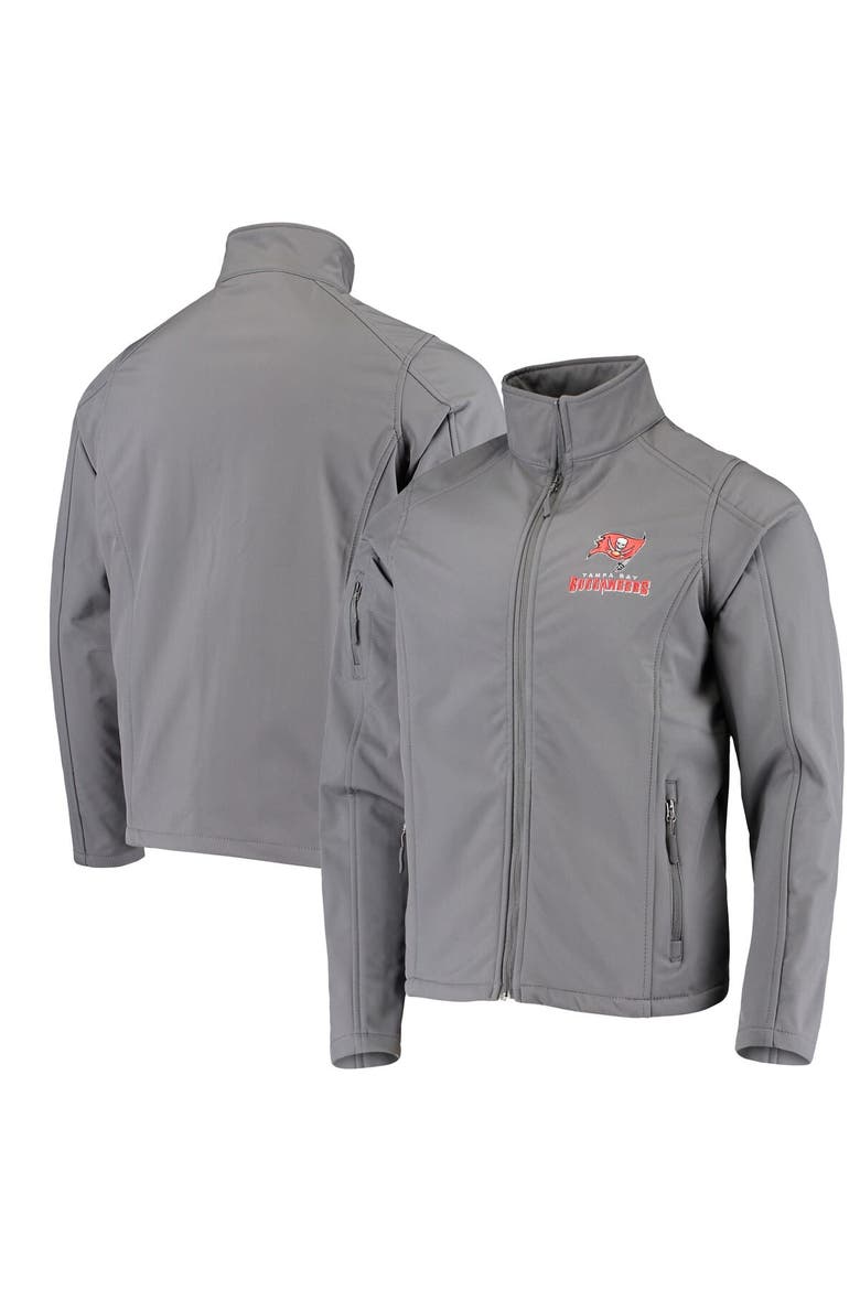 Men's Dunbrooke Pewter Tampa Bay Buccaneers Sonoma Softshell Full-Zip Jacket, Main, color, Pewter
