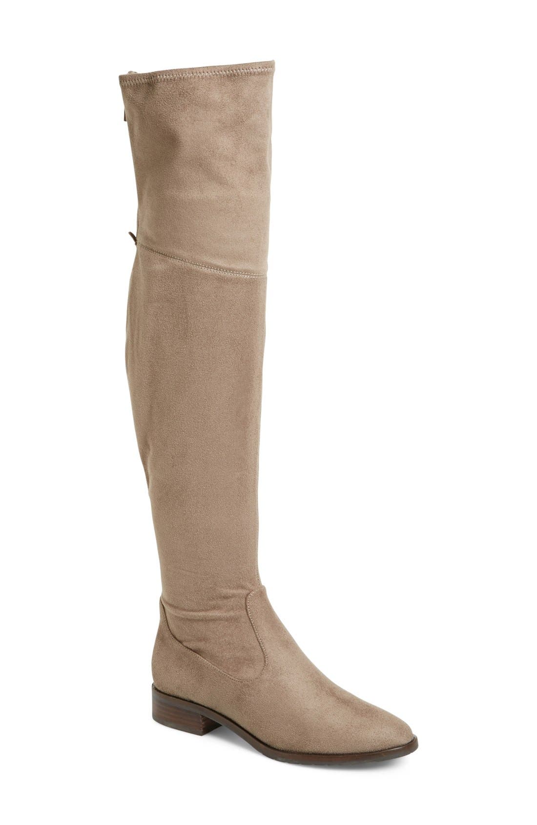 Ivanka Trump 'Livi' Faux Suede Over the Knee Boot, Main, color, 