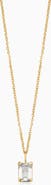 Oradina 14K Gold Date Me Birthstone Pendant Necklace
