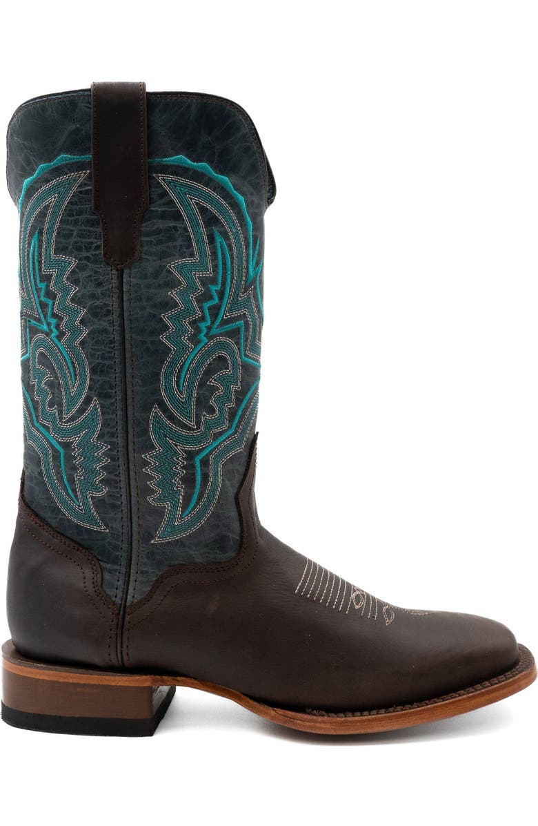 Ferrini Men's Clint Western Boot, Alternate, color, Chocolate