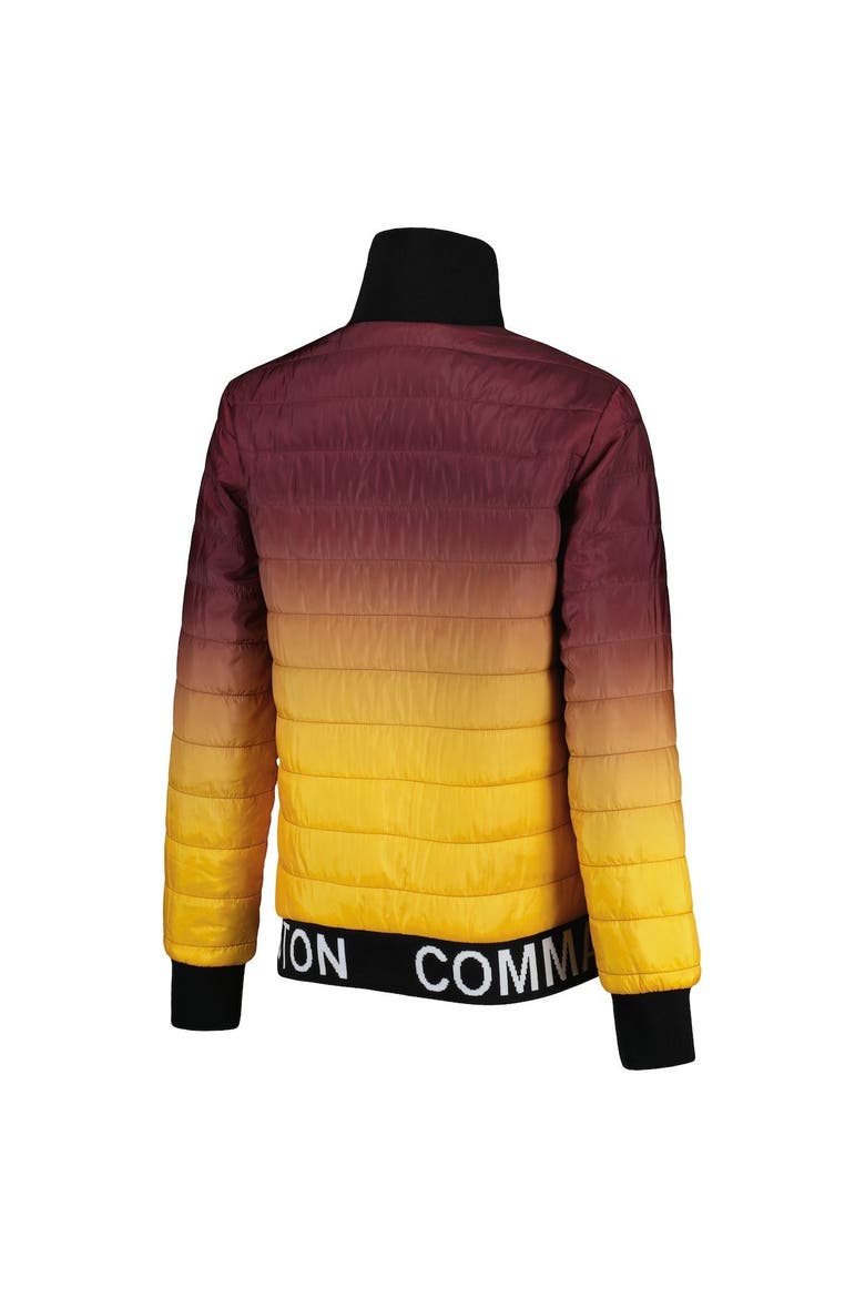 Women's The Wild Collective Burgundy/Gold Washington Commanders Color Block Full-Zip Puffer Jacket, Alternate, color, Burgundy