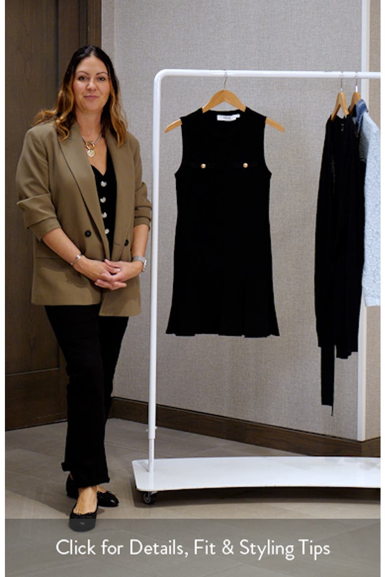 Pleated Sleeveless Sweater Minidress video