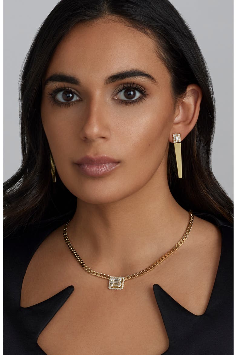 Clarity Diamond Icicle Earrings, Alternate, color, 18K YELLOW GOLD