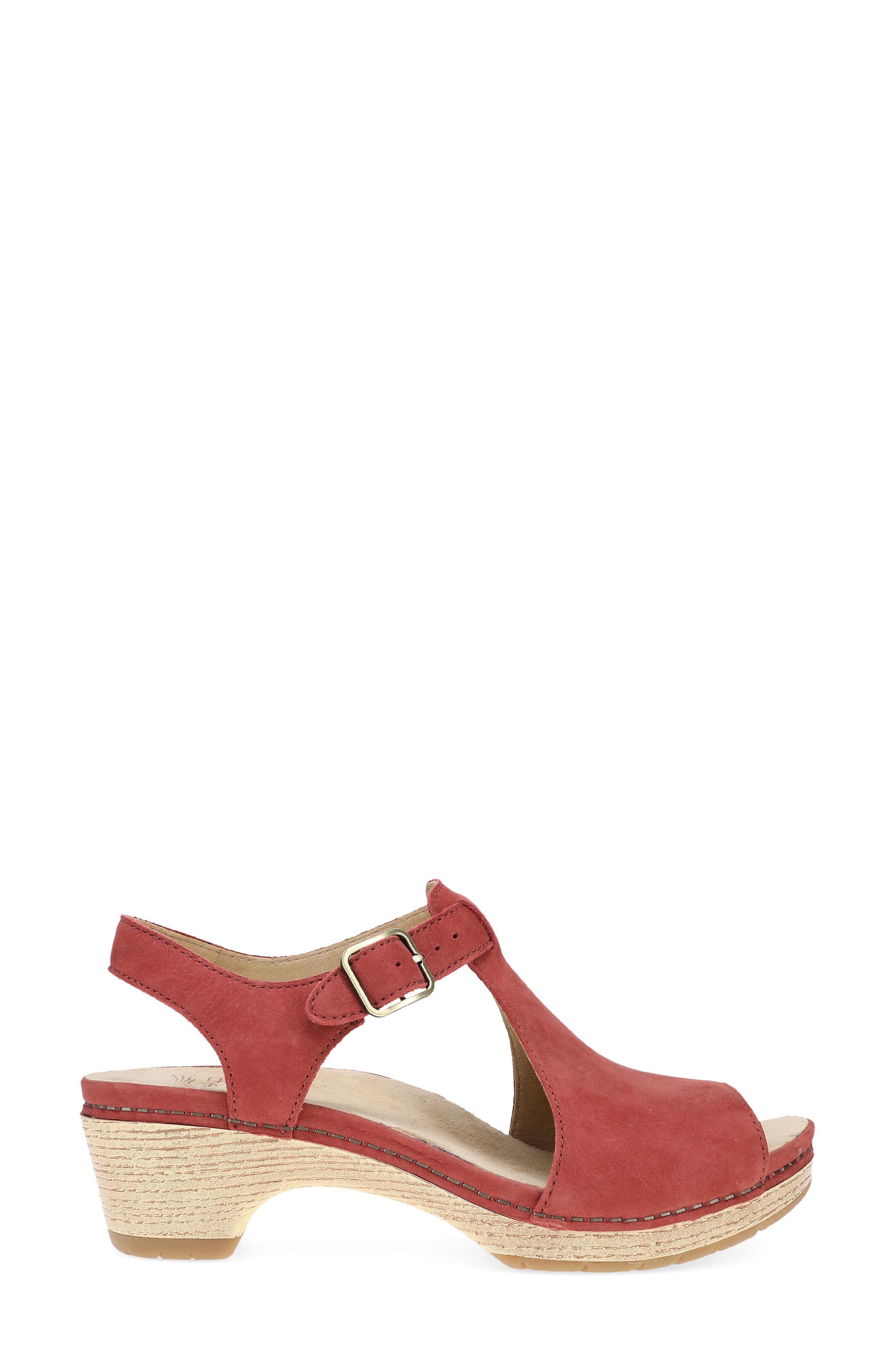 Laverne Ankle Strap Peep Toe Platform Sandal, Alternate, color, PAPRIKA
